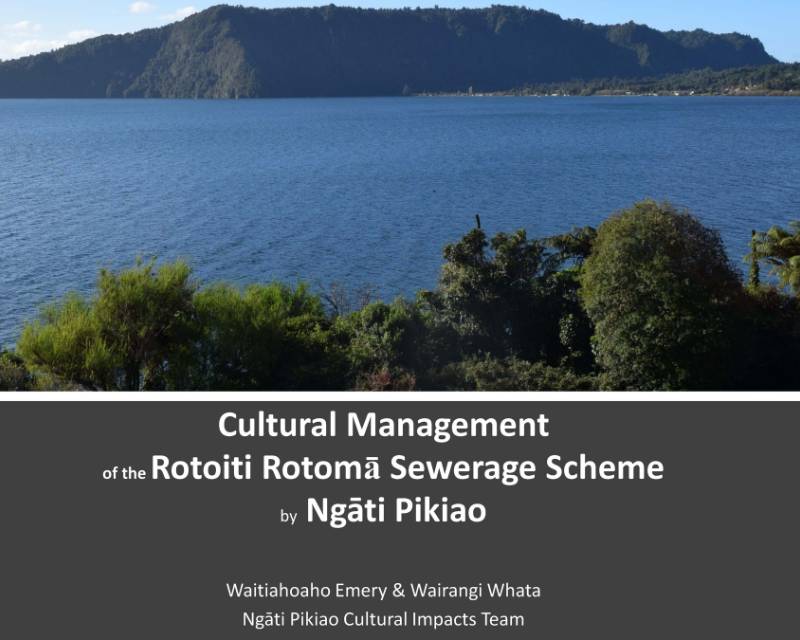 A thumbnail of the presentation from the Ngāti Pikiao Cultural Impacts Team showing lake Rotoiti.
