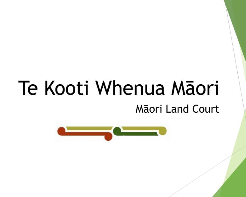 A thumbnail of the presentation from Te Kooti Whenua Māori - Māori Land Court